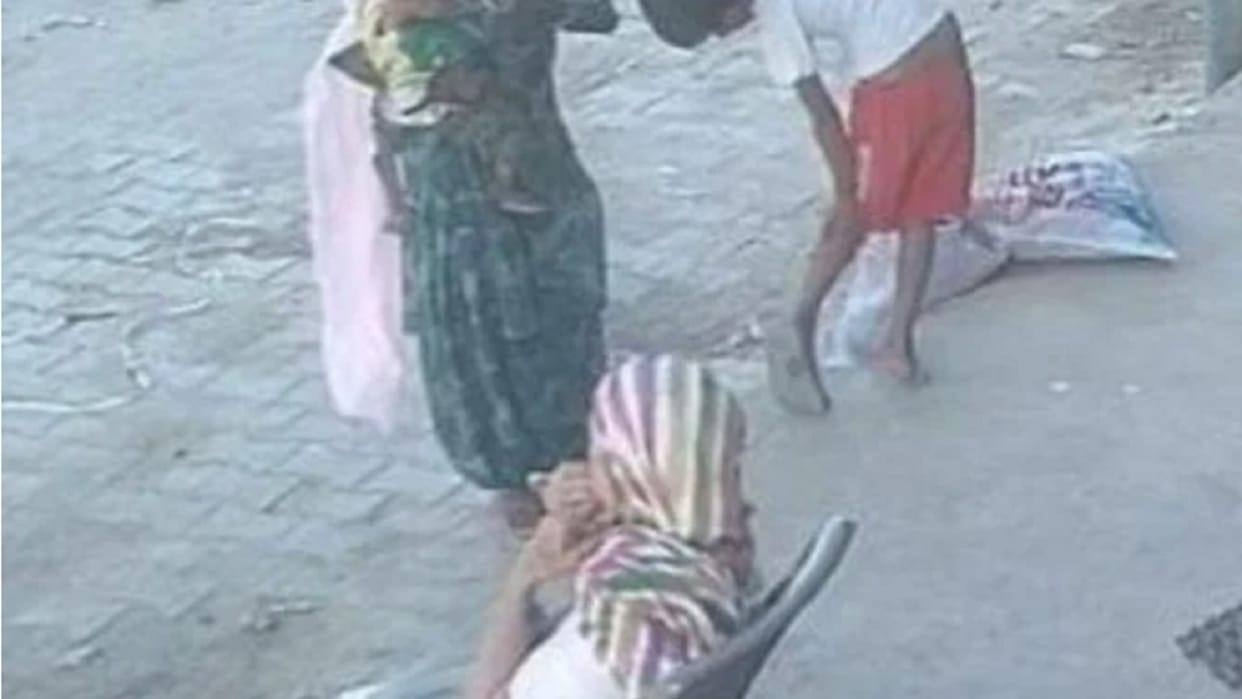 The child was given water first, if he did not keep quiet then threw him