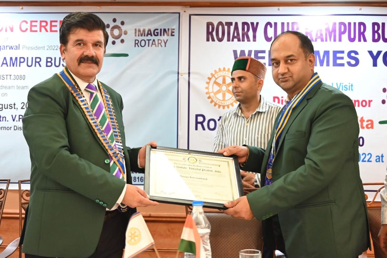 punit elected rotary club president