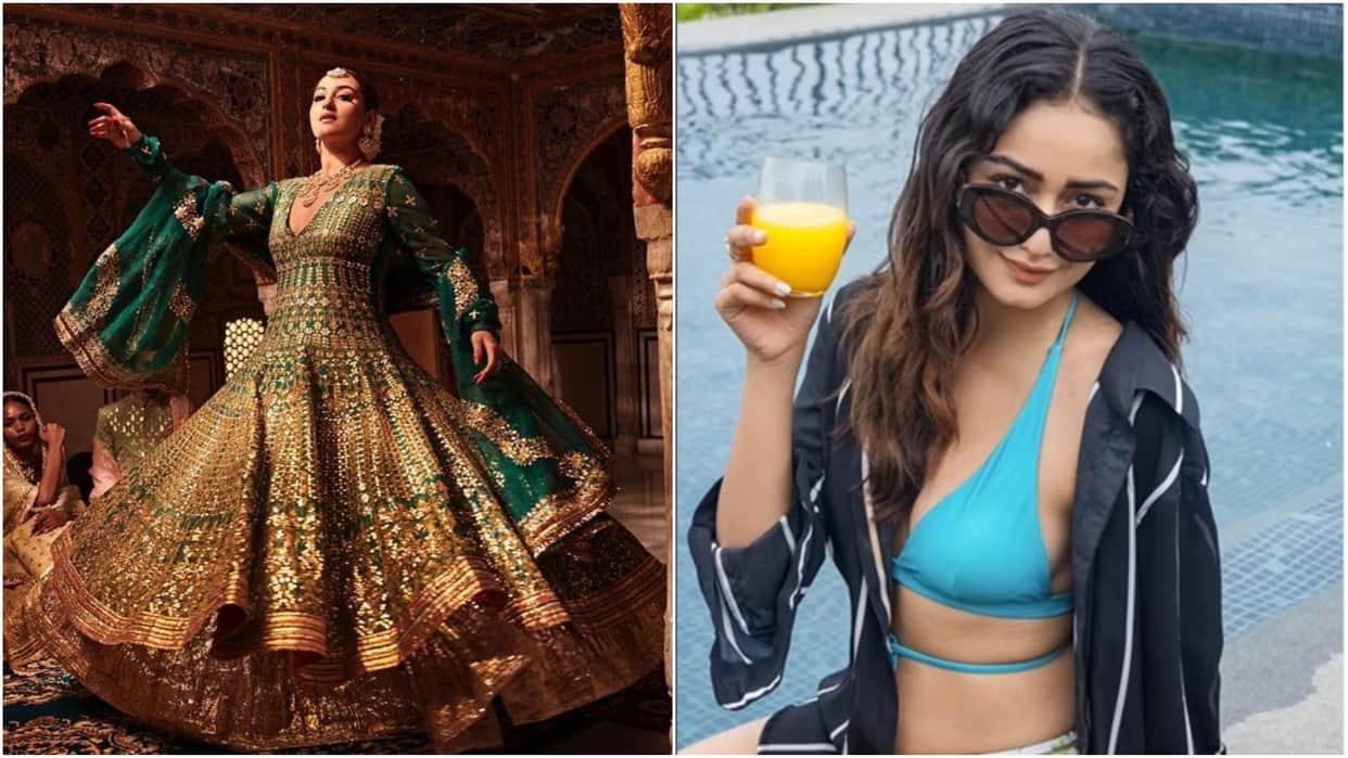 sonakshi sinha royal look and tridha choudhury bold avatar read today celebrity update  in 10 pictures