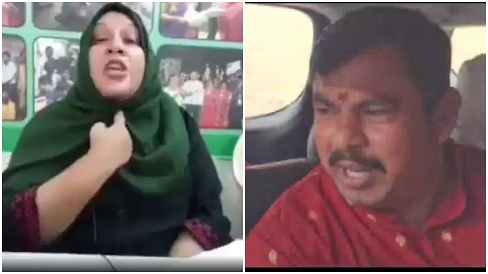 Muslim woman threatens BJP MLA T Raja Singh, video viral
