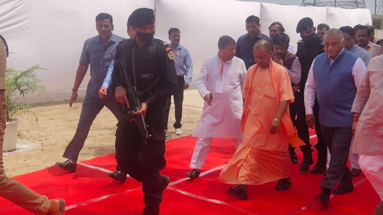 Yogi Adityanath inspects various ongoing projects in Ghaziabad