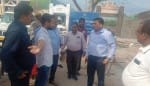 हाथरस : दाऊजी मेले की तैयारियों के चलते निरीक्षण करते एसडीएम।   संवाद