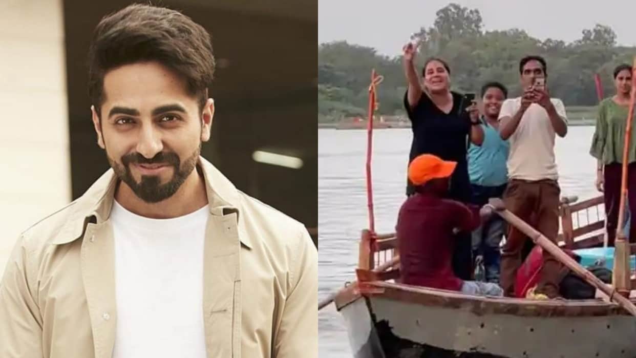 Ayushmann Khurrana female fan in the mathura, was ready to swim and meet the actor