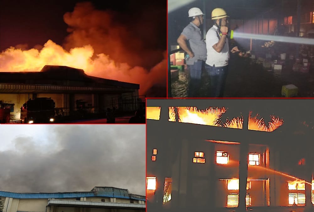 Uttarakhand news: Fire broke out in Britannia Company in rudrapur Photos