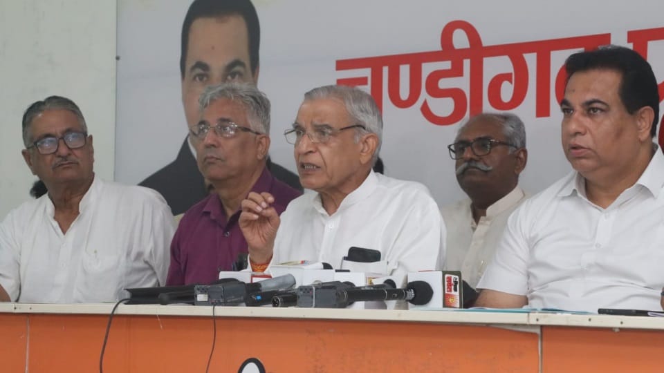Former Union Minister Pawan Bansal gave information about rally against inflation in chandigarh