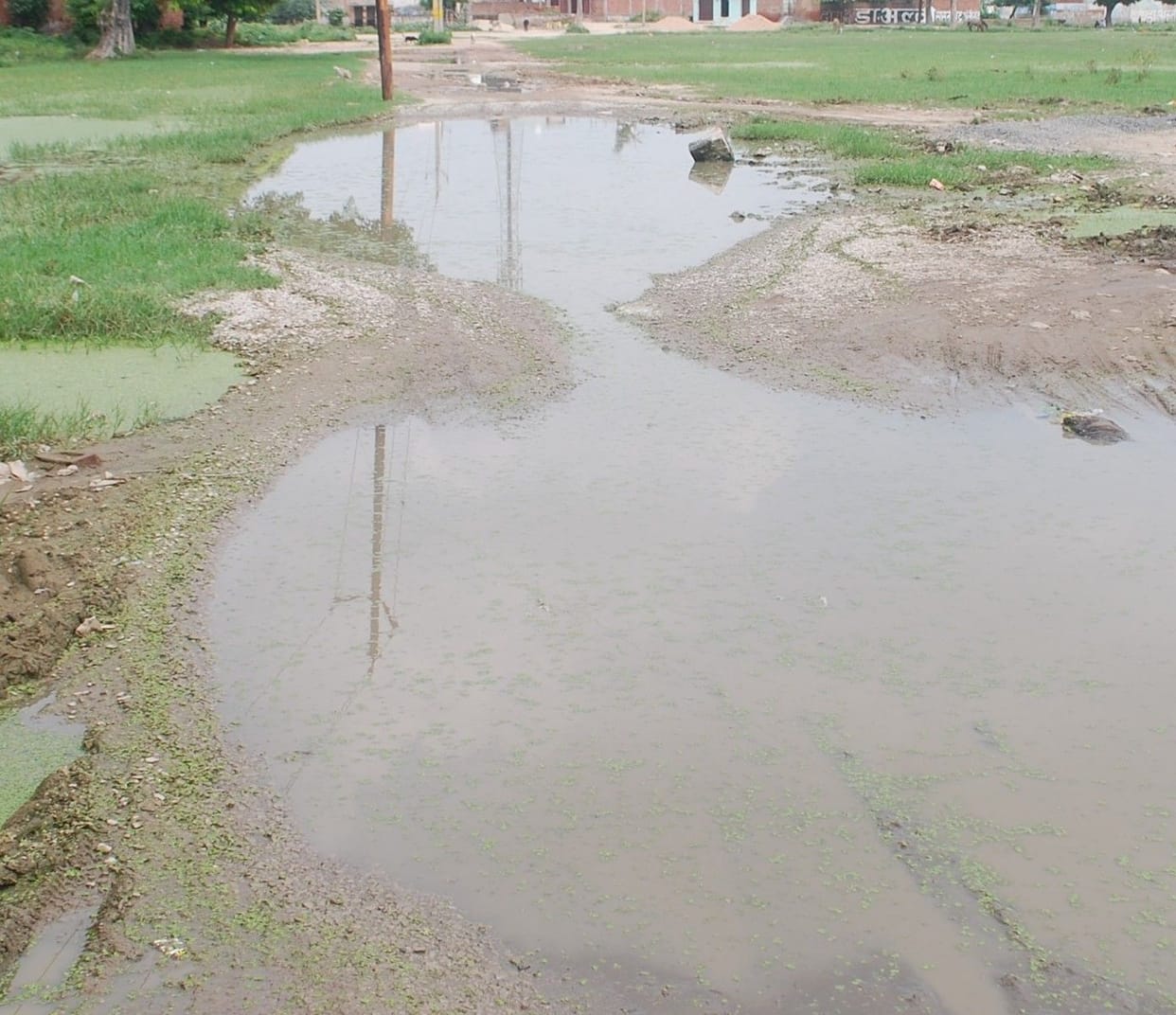Hathras News Residents of Gijrauli village troubled by waterlogging