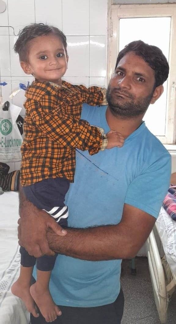 Tumor operation in the spine of a two and a half year old child