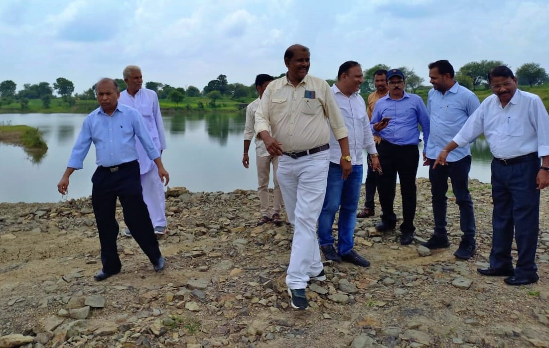 Central team inspected the ongoing works under Jal Shakti Abhiyan on the third day in Sehore