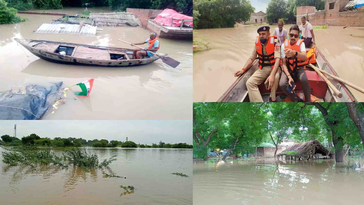 13 villages of Ghatampur in the grip of flood