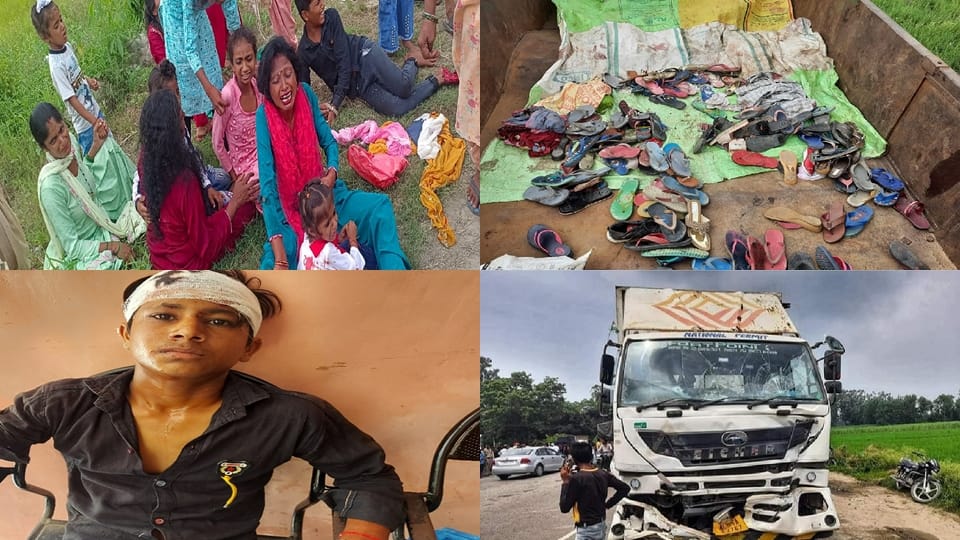 Canter-tractor trolley collision Six killed in Bareilly