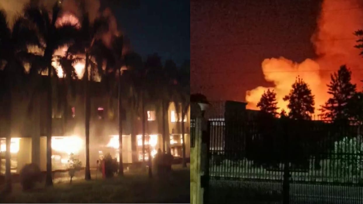 Massive fire broke out in Rudrapur based Britannia company US Nagar
