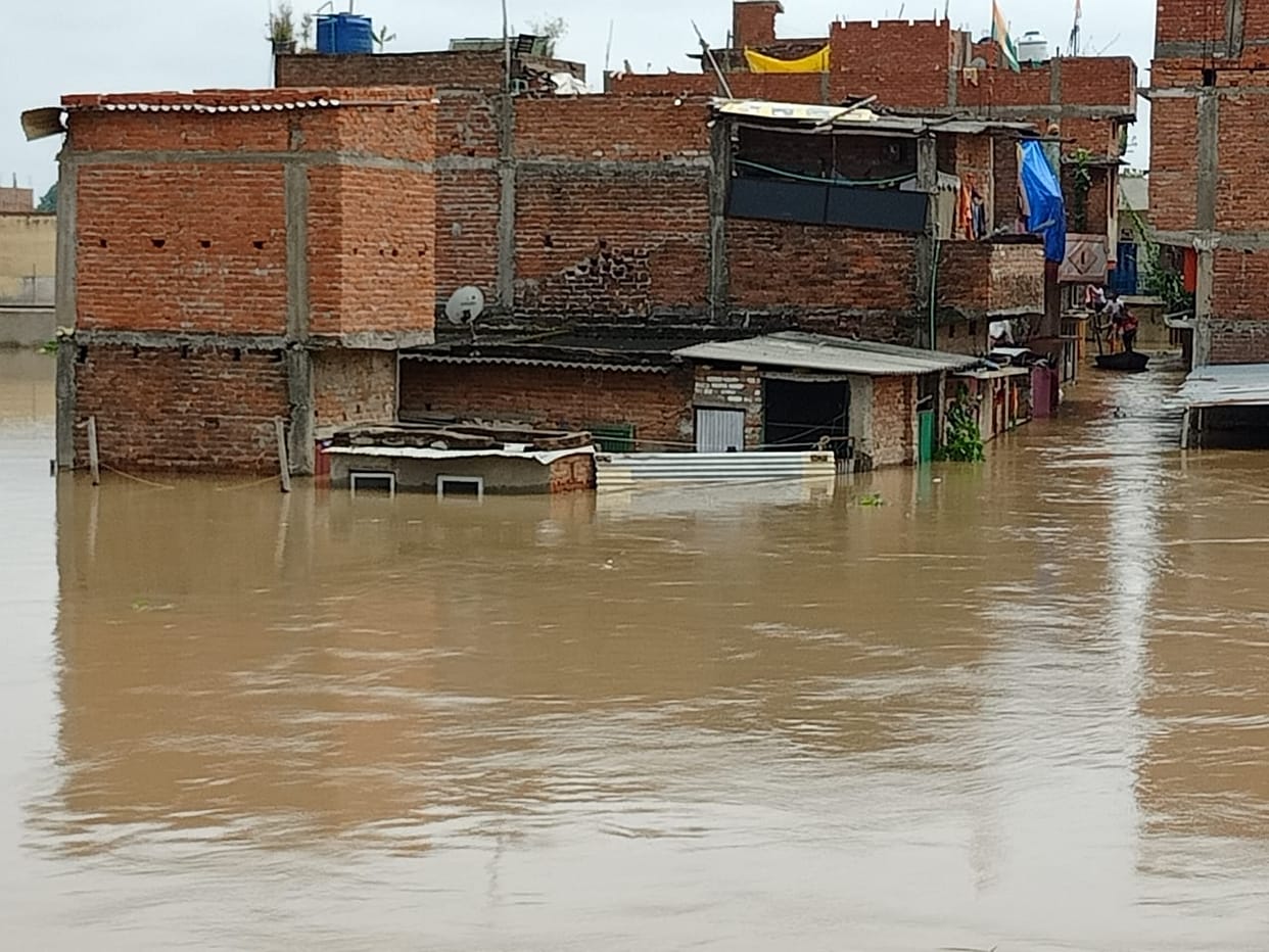 Flood victims forced to leave their house and live in a rented room