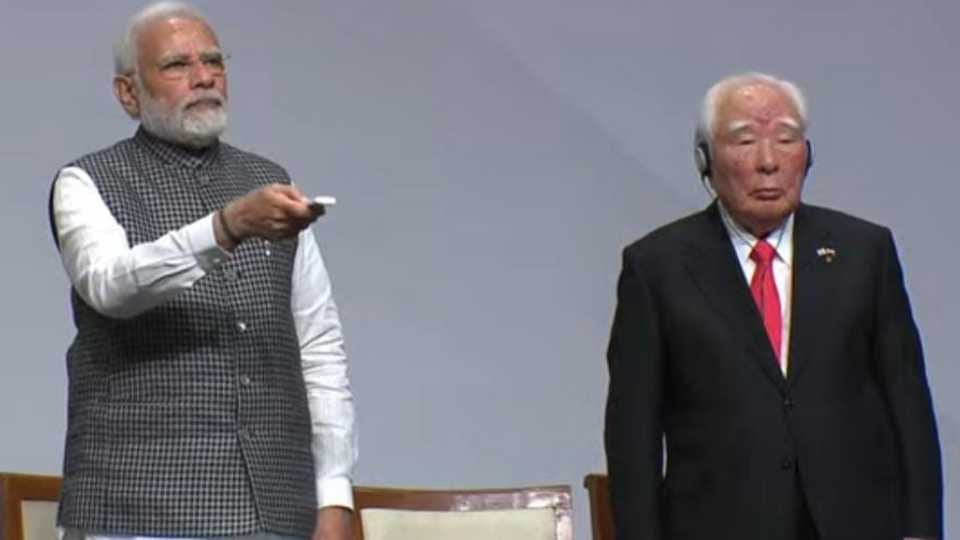 PM Narendra Modi Laid foundation stone of Maruti Suzuki plant at Kharkhoda of Sonipat in Haryana