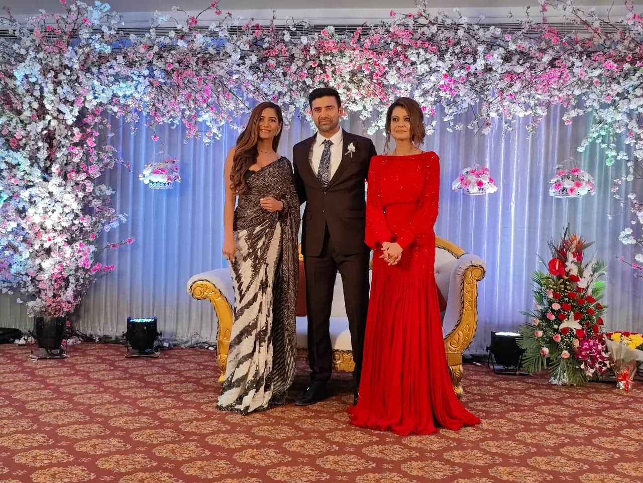 Sangram Singh Payal Rohatgi throws a wedding reception in Mumbai for their friends see photos here