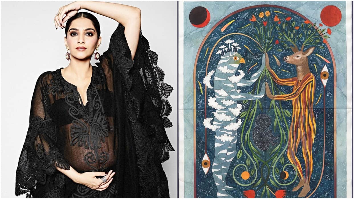 Sonam Kapoor dedicated a special artwork for her new born baby, now share the meaning behind it