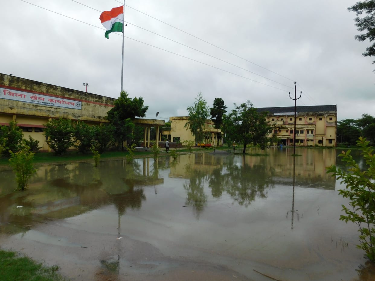 Rain: City streets, stadiums and parks submerged