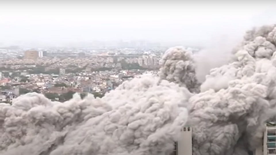 supertech twin towers demolition Young man found sleeping at last moment before collapse of Twin Towers