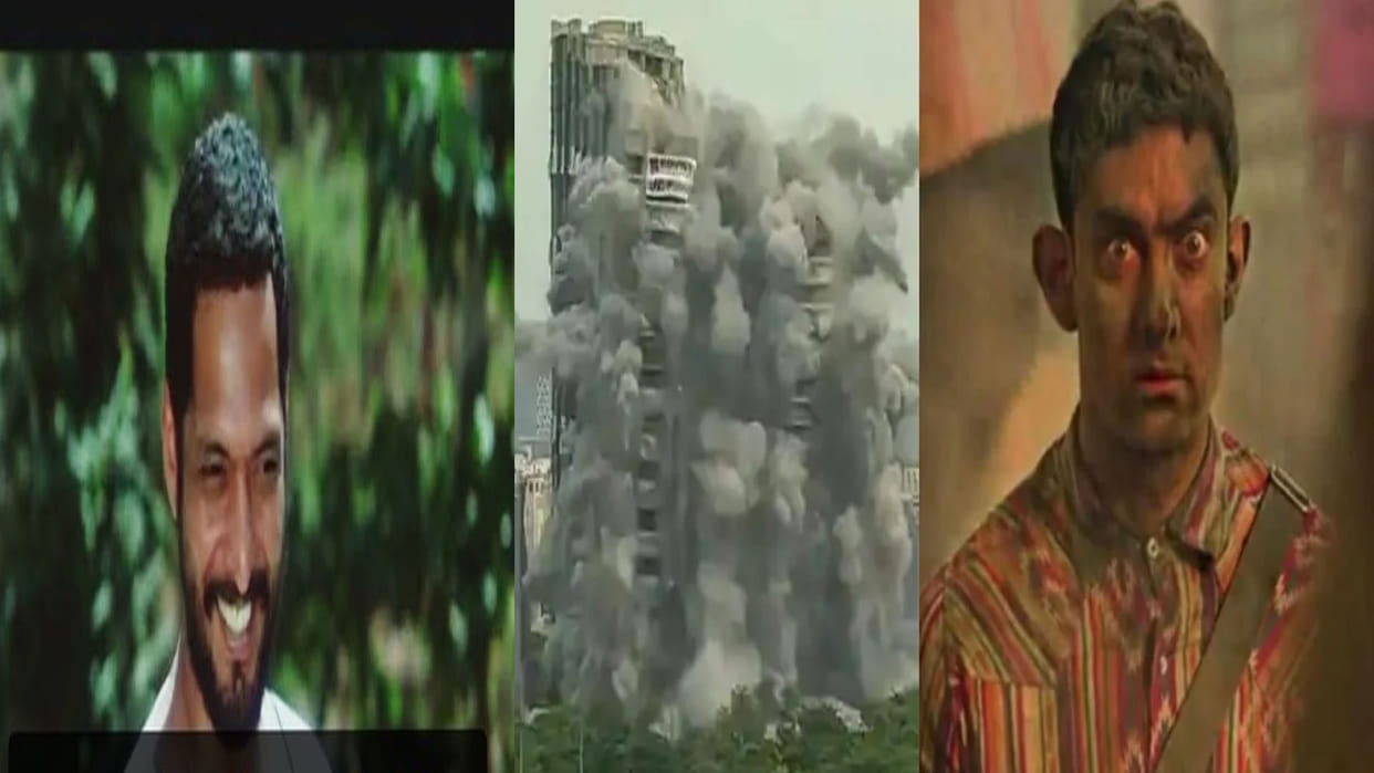noida twin towers demolition funny memes viral on social media