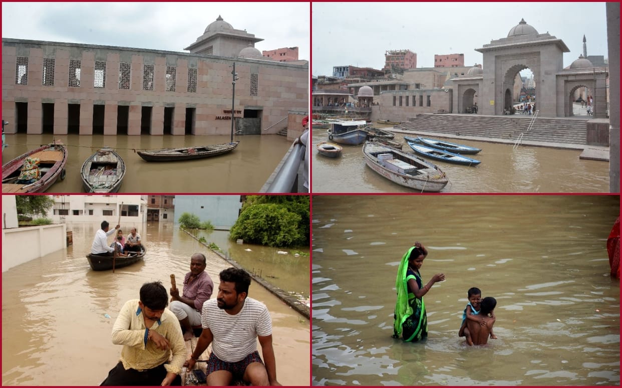 UP Floods 22 districts of UP affected by floods life disturbed