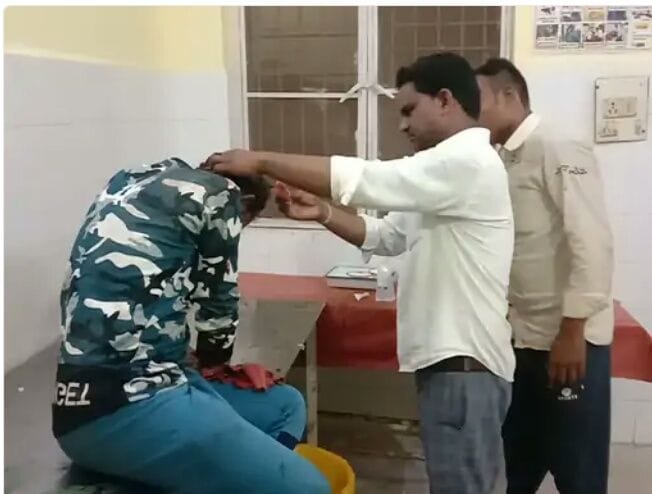 road accident in banda, one died and three injured