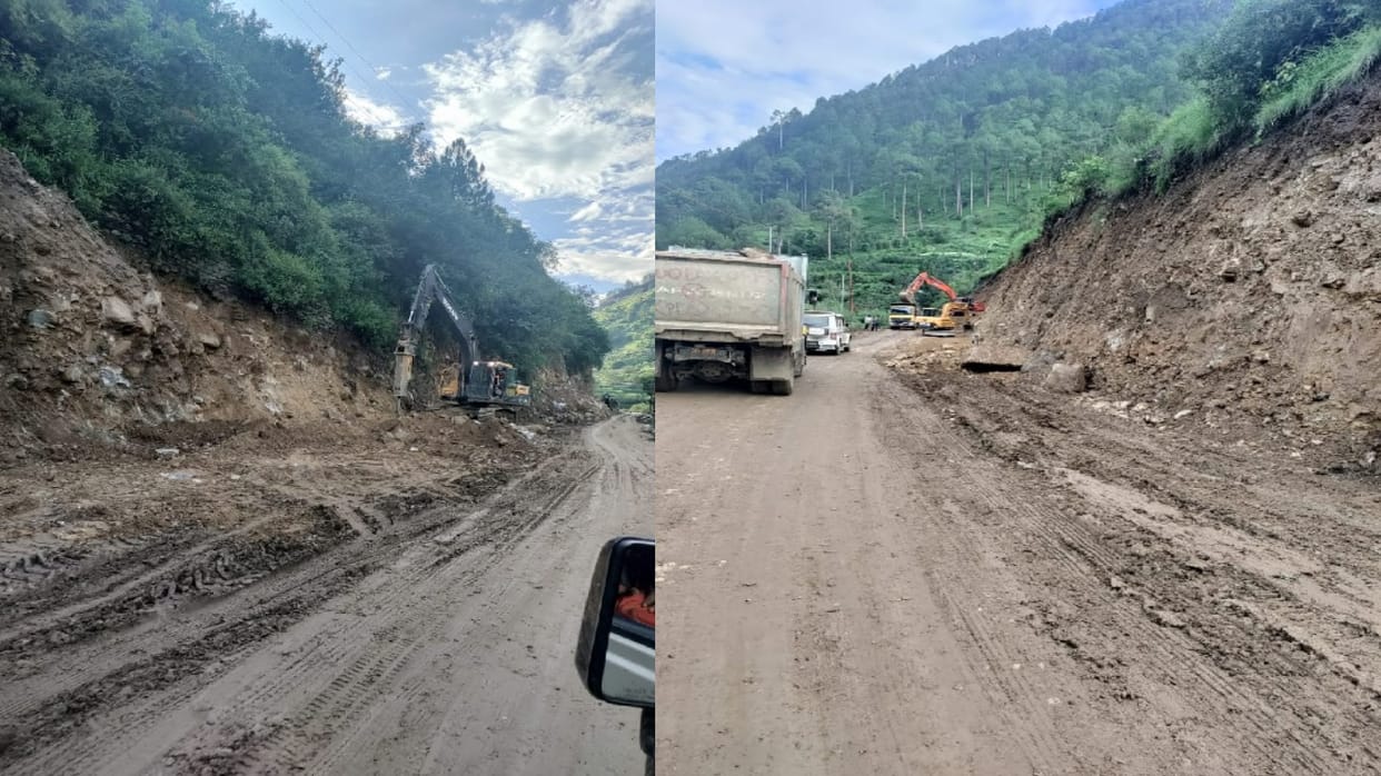 Vehicles will be seen running on the highway on the Himachal-Uttarakhand border till next year