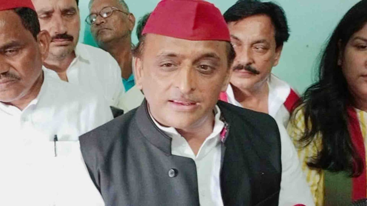 Auraiya: Akhilesh Yadav gave a statement against BJP government