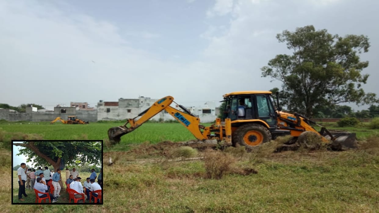 Meerut MDA freed more than fourhectares of land Amidst mild protest