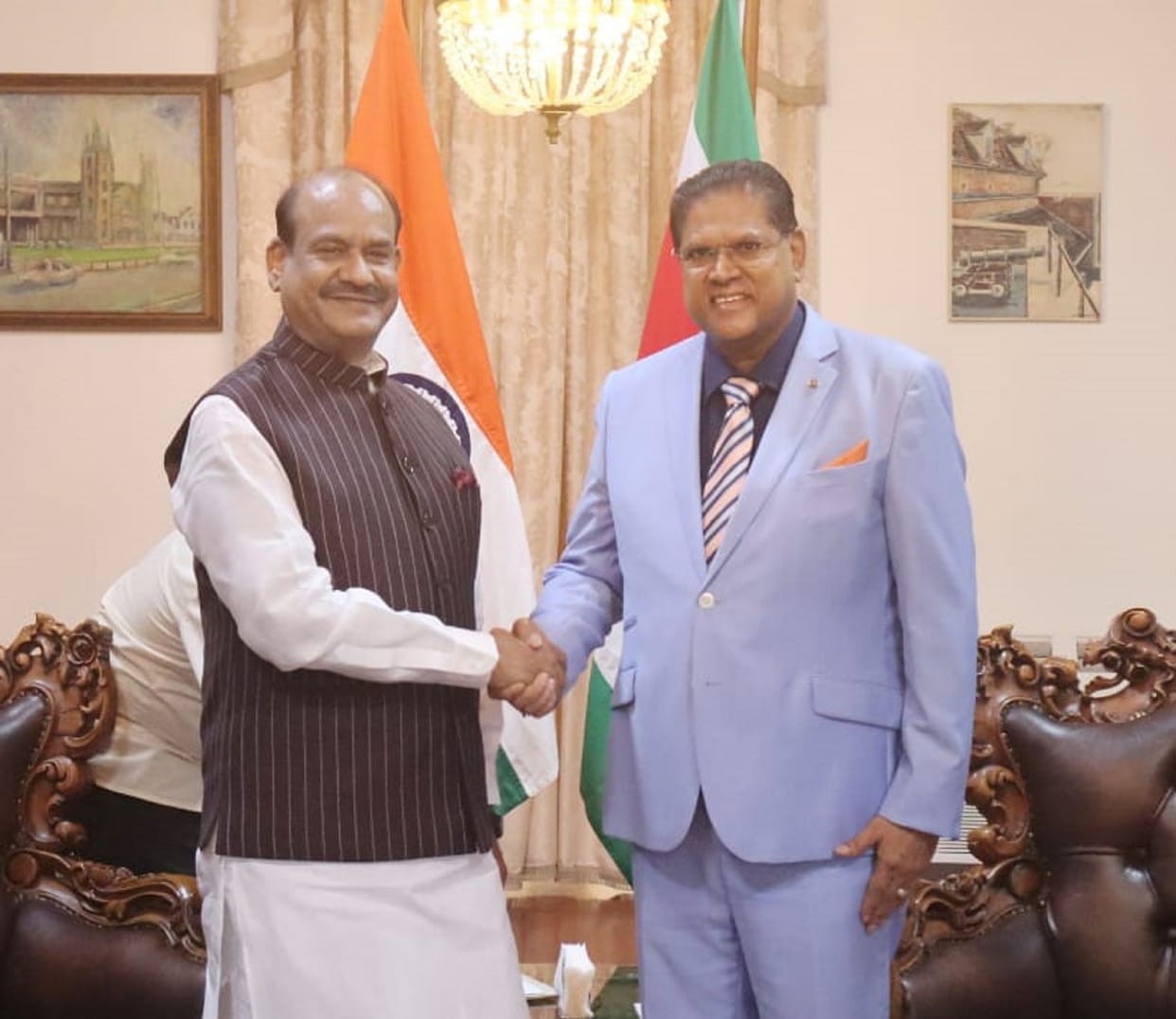 Om Birla Suriname Visit: said- Indian community is integral part of Suriname economic-spiritual culture