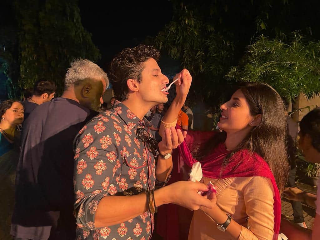 Priyanshu Painyuli celebrates his birthday with the 'Mirzapur 3' team in Varanasi