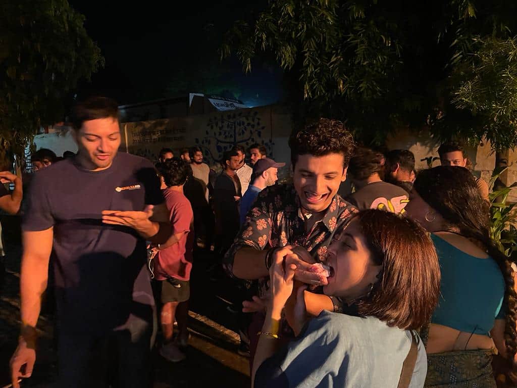 Priyanshu Painyuli celebrates his birthday with the 'Mirzapur 3' team in Varanasi