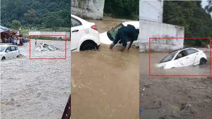 Water has increased in all rainy rivers of Saharanpur and 12 vehicles were washed away