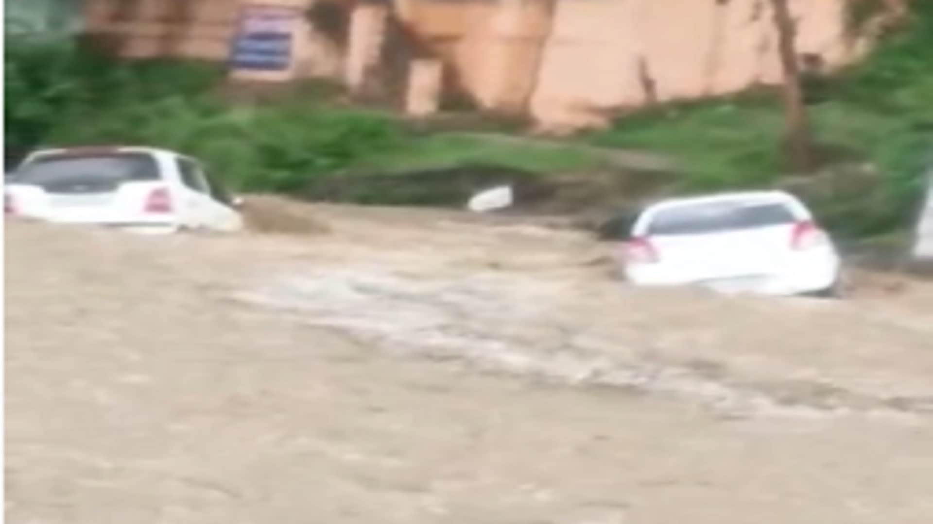 Water has increased in all rainy rivers of Saharanpur and 12 vehicles were washed away