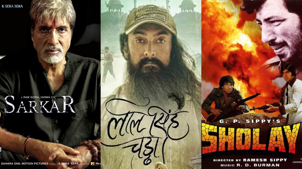 Before aamir khan Laal Singh Chaddha bollywood movies like sholay baazigar sarkar were hollywood film remakes