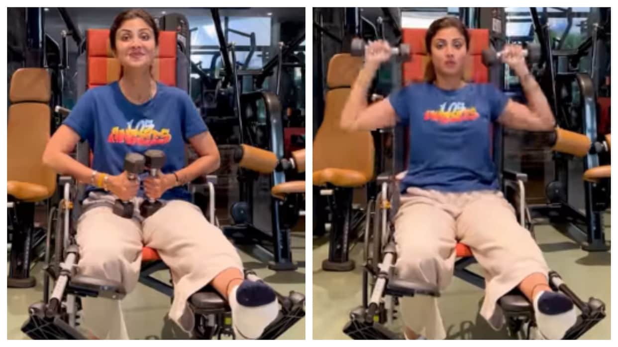 Indian Police Force actress Shilpa Shetty started workout with broken leg shares her Monday Motivation video