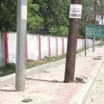 बिजली के खंभों के बीच बनाया क्रांतिपथ