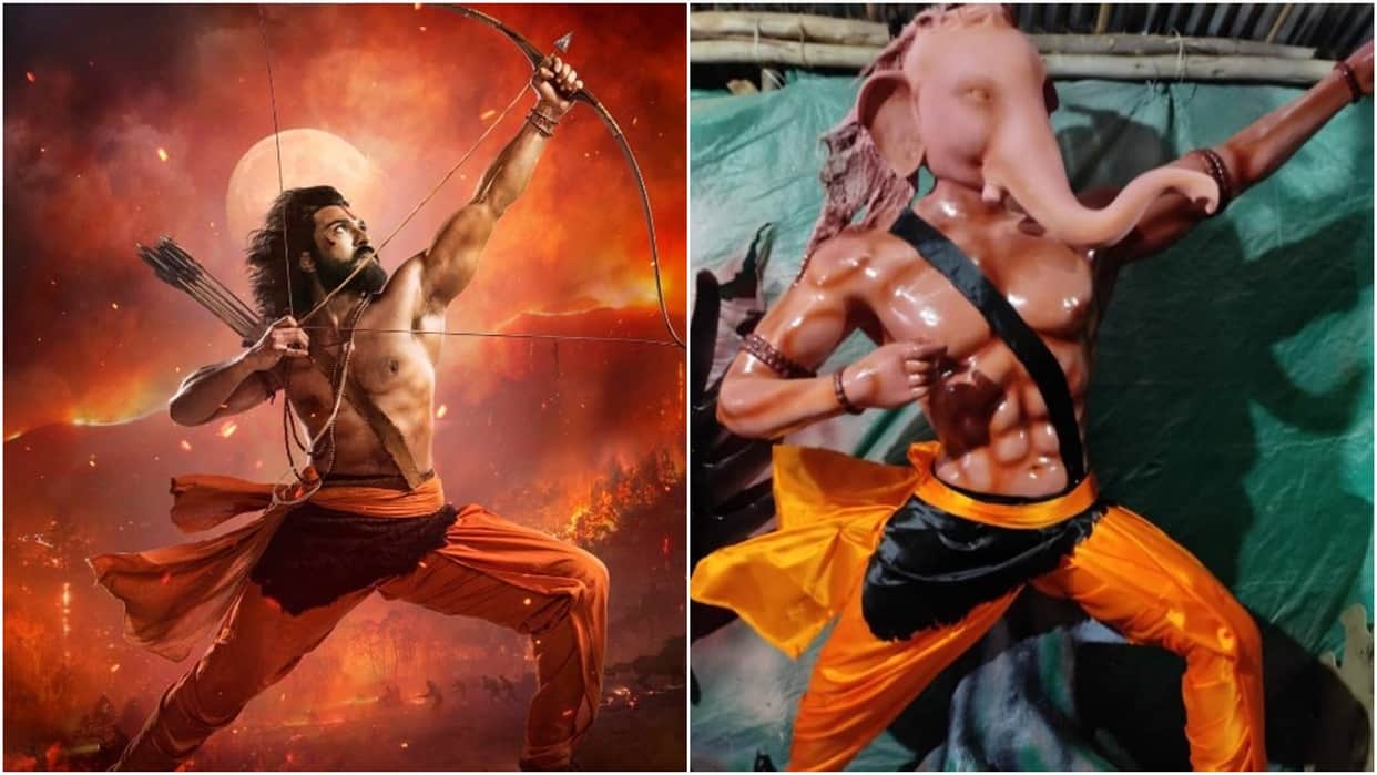 ganesh chaturthi 2022 lord ganesha idol inspired from ram charan rrr look