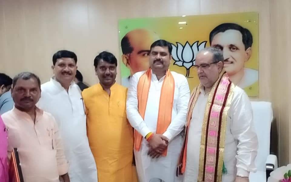 All three MLAs met BJP newly appointed state president and organization minister