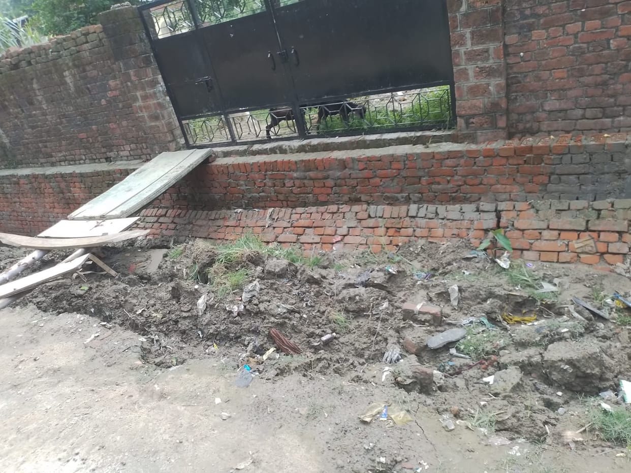 2 months before made drain fell down