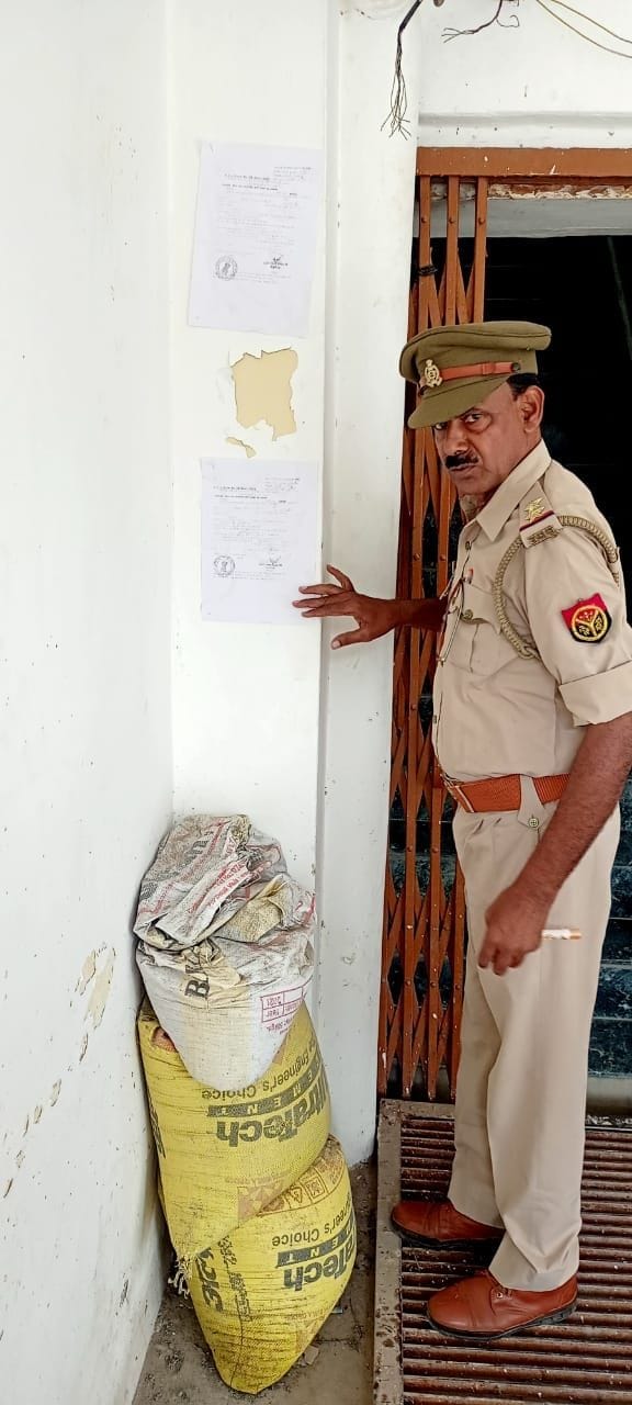 Police pasted attachment notice at former minister Ramveer's residence