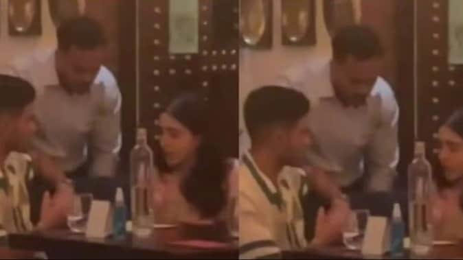 Sara Ali Khan Shubhman Gill spotted in Restaurant Photo goes viral on internet