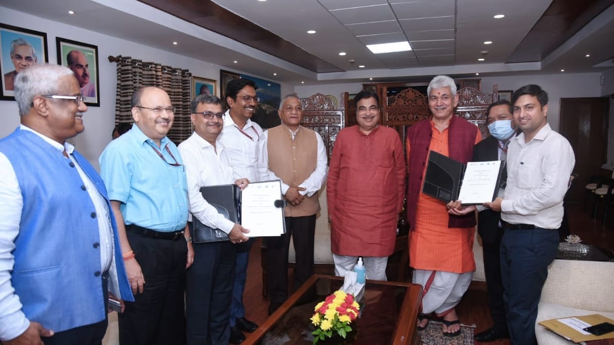 Inter Modal Station in katra NHLML signs MoU with Katra Development Authority in New Delhi