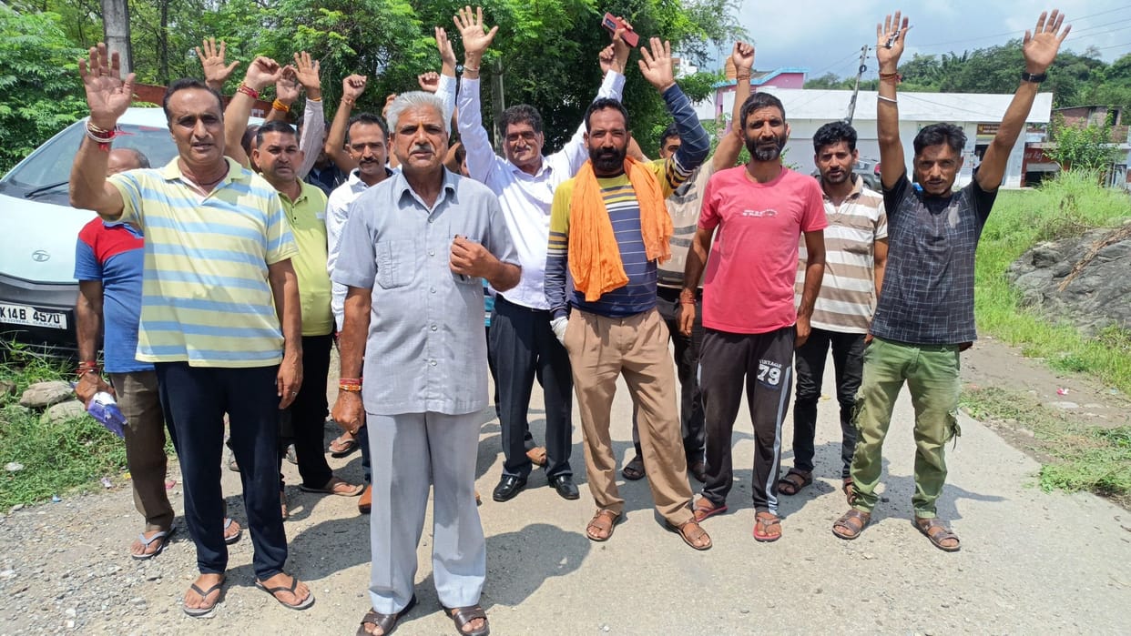 Plenty of potholes on the Udhampur-Battalbalian road