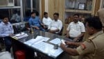 एआरटीओ प्रशासन  के साथ हुई अभद्रता को लेकर बन्नादेवी थाने पहुंचे आरटीओ प्रवर्तन फरीदउद्दीन।