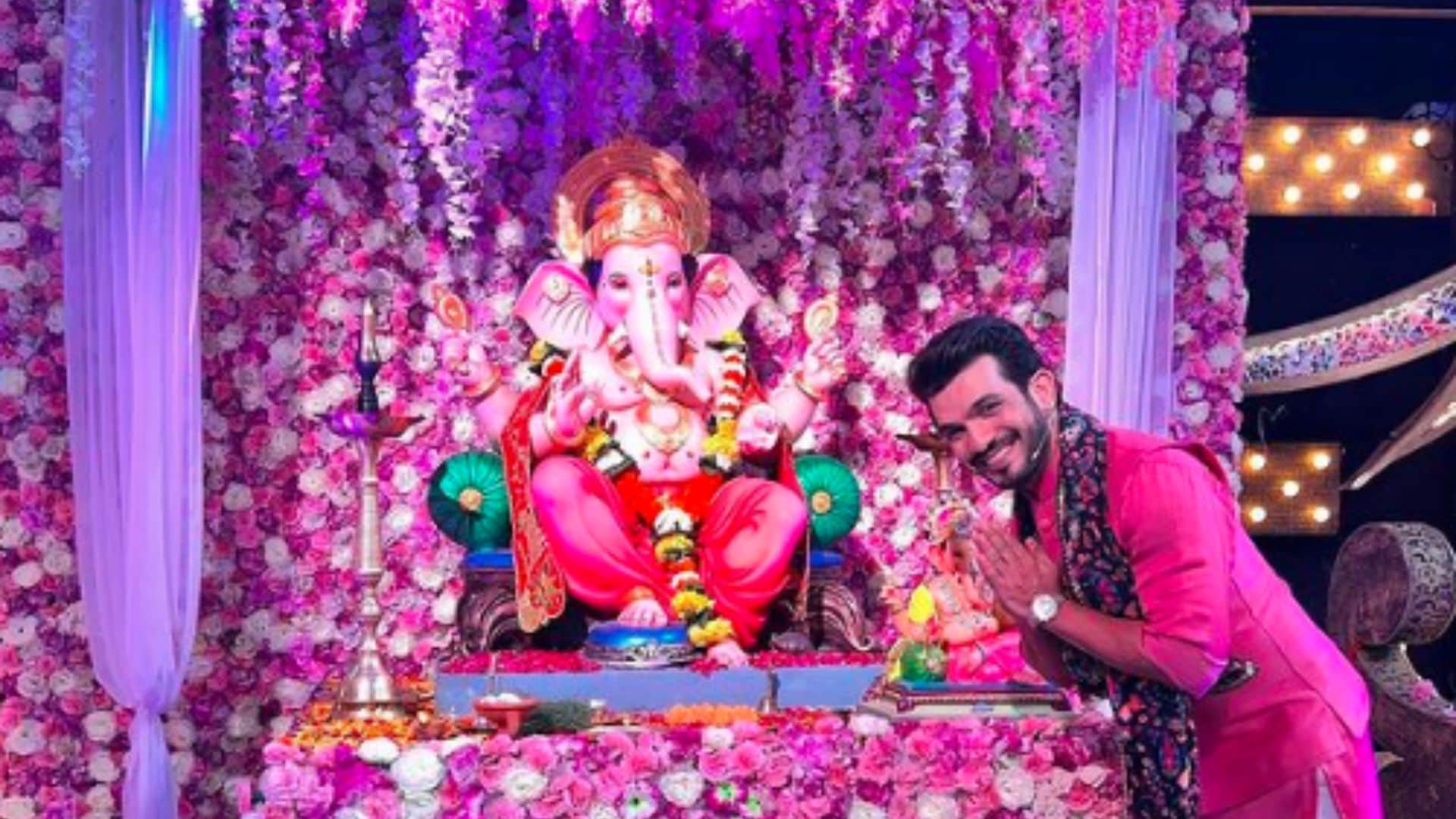 ganesh chaturthi 2022 shilpa shetty arjun bijlani gurmeet chaudhary celebraties welcomed ganpati bappa at home