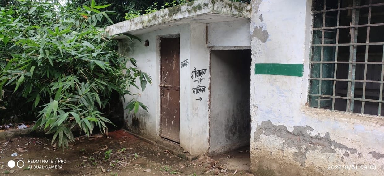 Somewhere the toilet is in bad shape, somewhere the hand pump is giving contaminated water