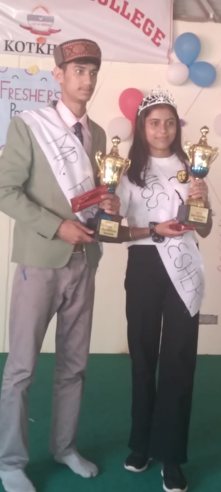 dav school fresher party in kotkhai