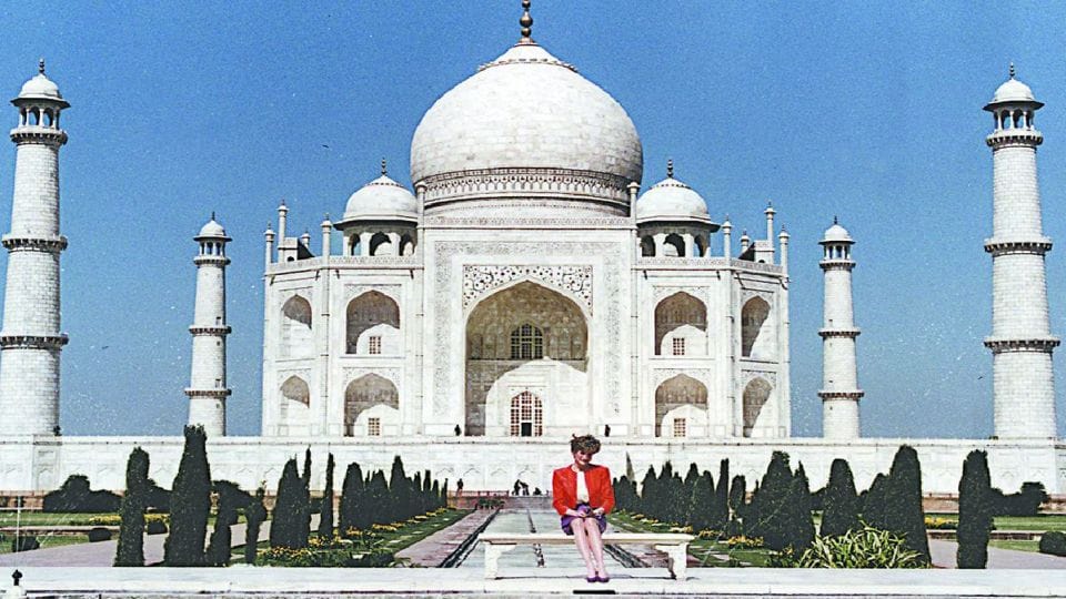princess Diana left her mark forever in the Taj Mahal as Diana bench