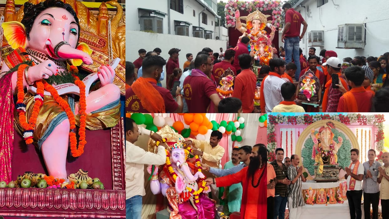 Ganesh Chaturthi 2022: Ganpati Bappa Ganesh Chaturthi celebration in dehradun