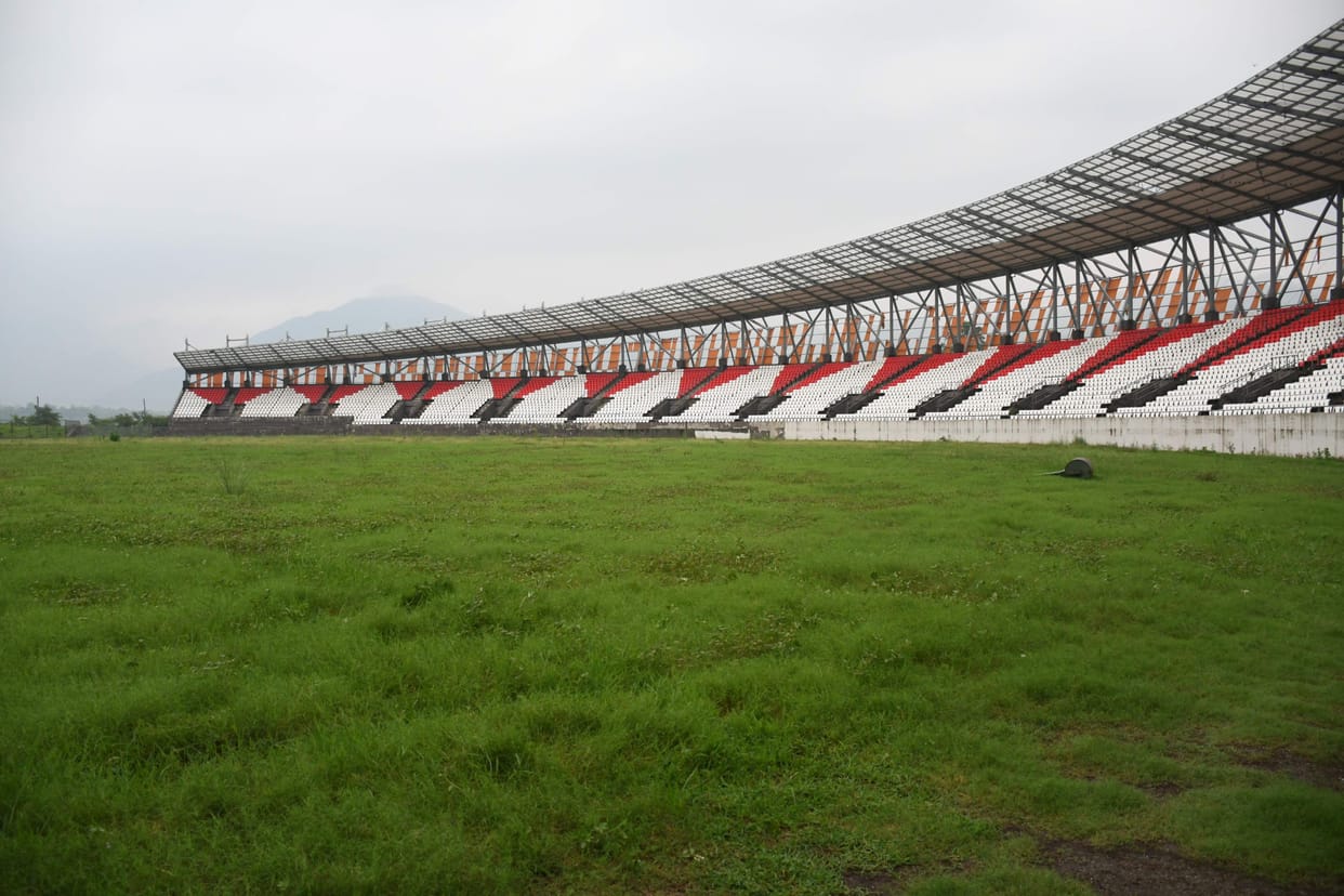 The cost reached 190 crores from 173 crores but the work in the stadium is still incomplete.
