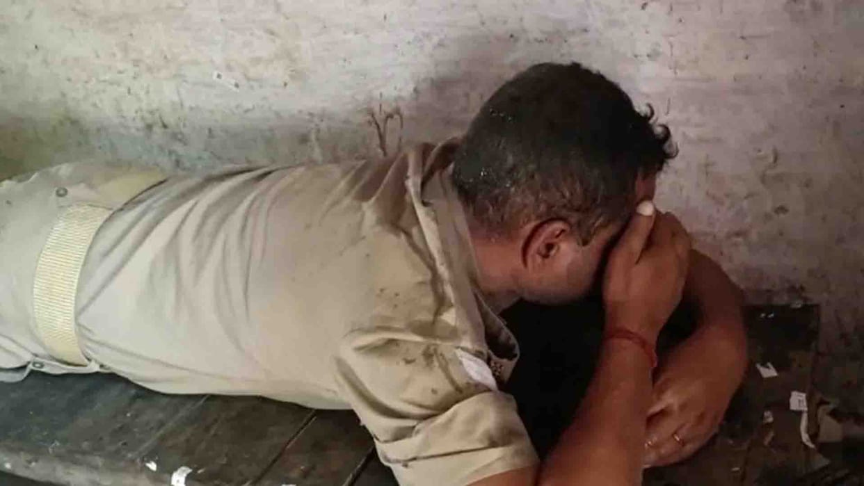 Constable found lying in a drunken state near police station